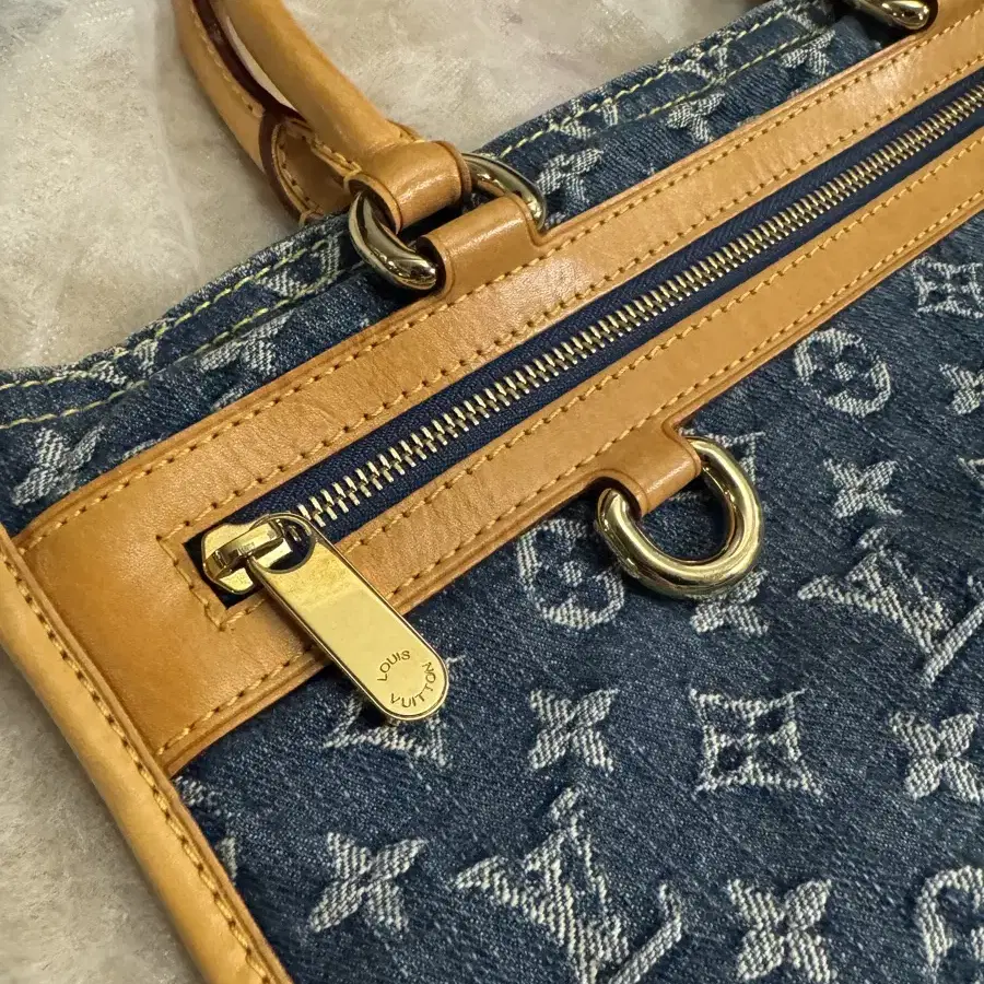 루이비통 모노그램 쇼퍼 데님 토트 백 삭플라 louis vuitton b