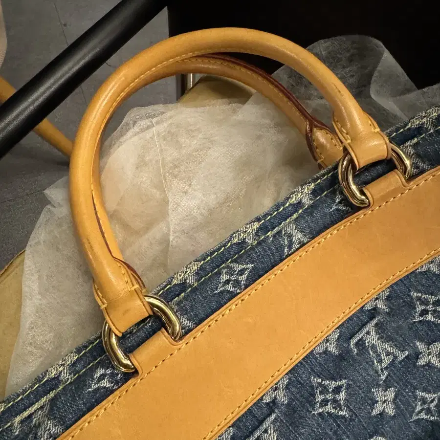 루이비통 모노그램 쇼퍼 데님 토트 백 삭플라 louis vuitton b