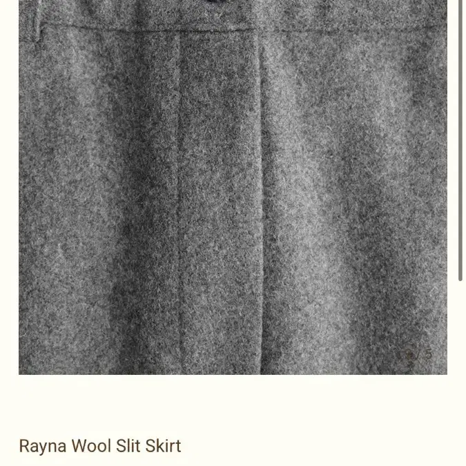 리본빛 Rayna Wool Slit Skirt