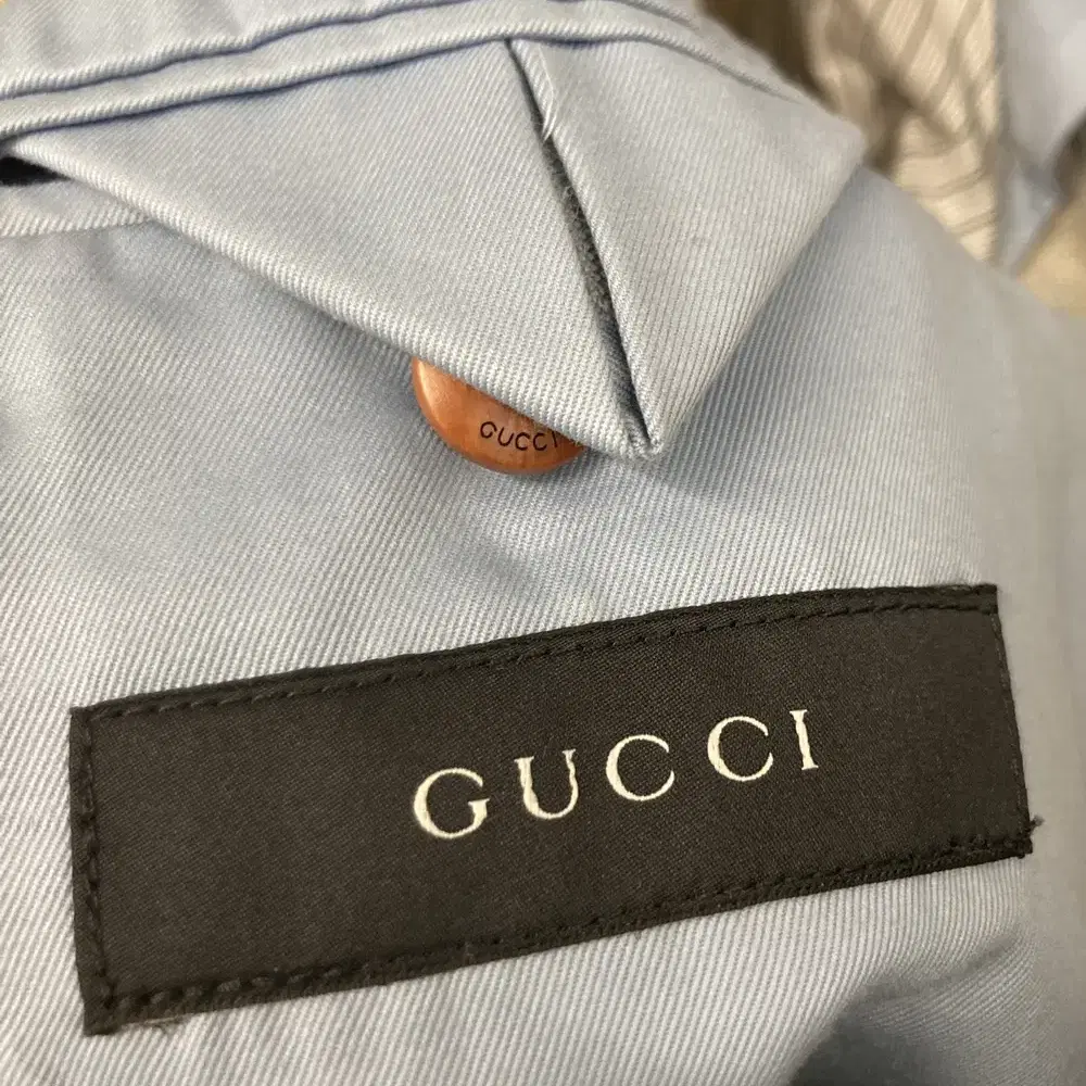 구찌 gucci 도트 패턴 베이지 코튼 자켓