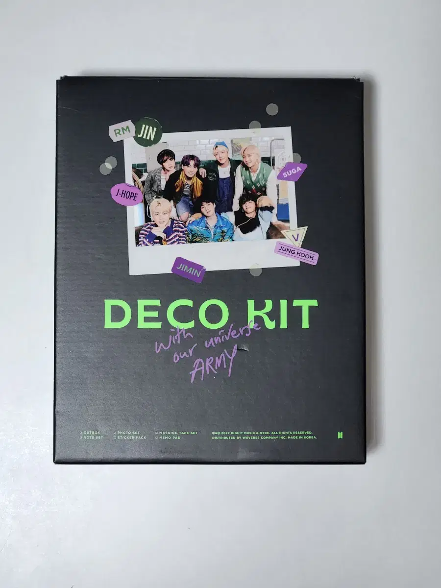 BTS DECO KIT(방탄소년단 데코 키트 - 정국,남준 랜던포카)