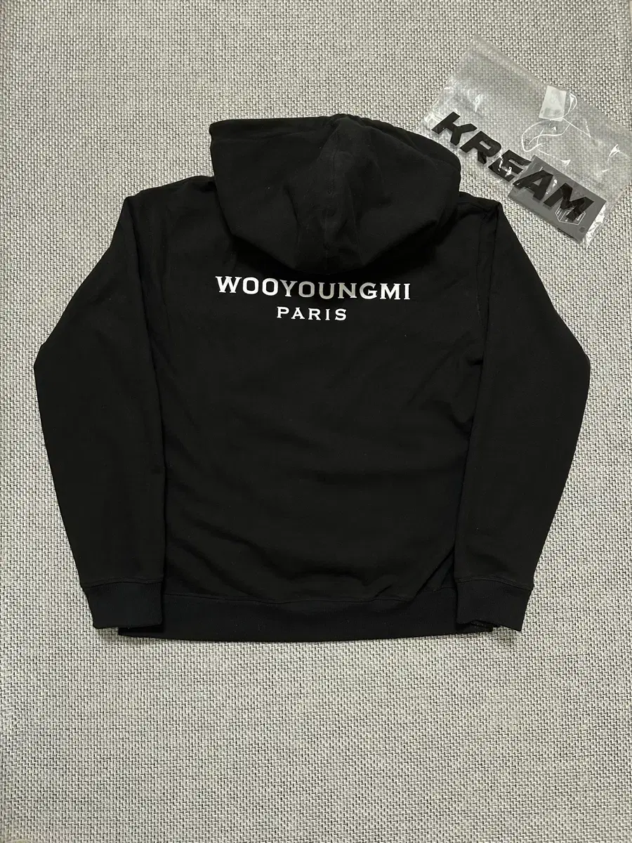 [ S급 , 48size ] 우영미 21FW 백로고 후드티 블랙