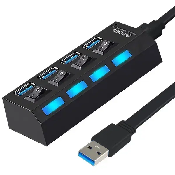 USB3.0 개별스위치 무전원 확장허브