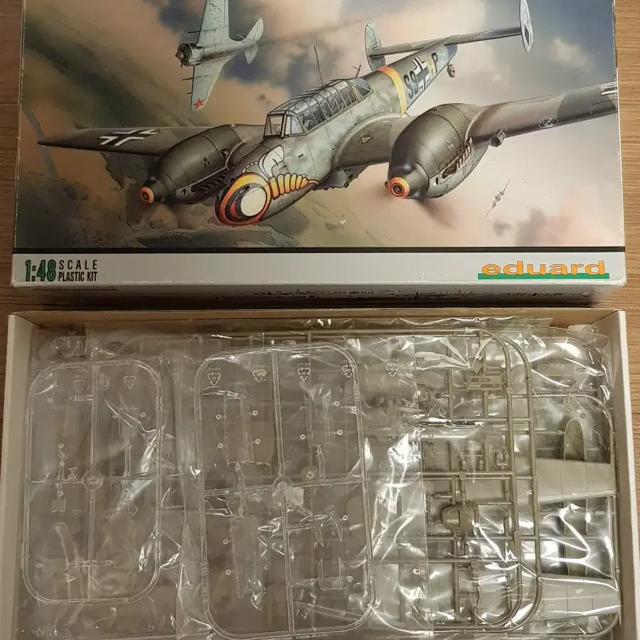 Eduard 1/48 Bf-110E 비행기 전투기 프라모델 미사용 새제품