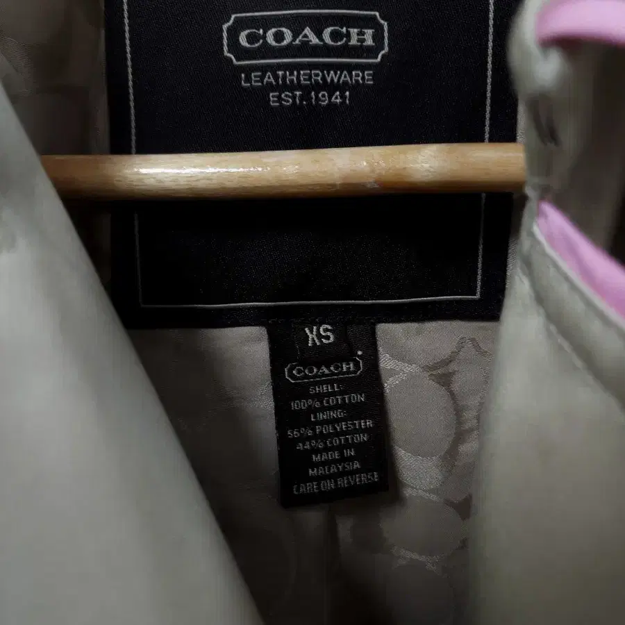 코치 COACH 라이트 베이지 트렌치 코트