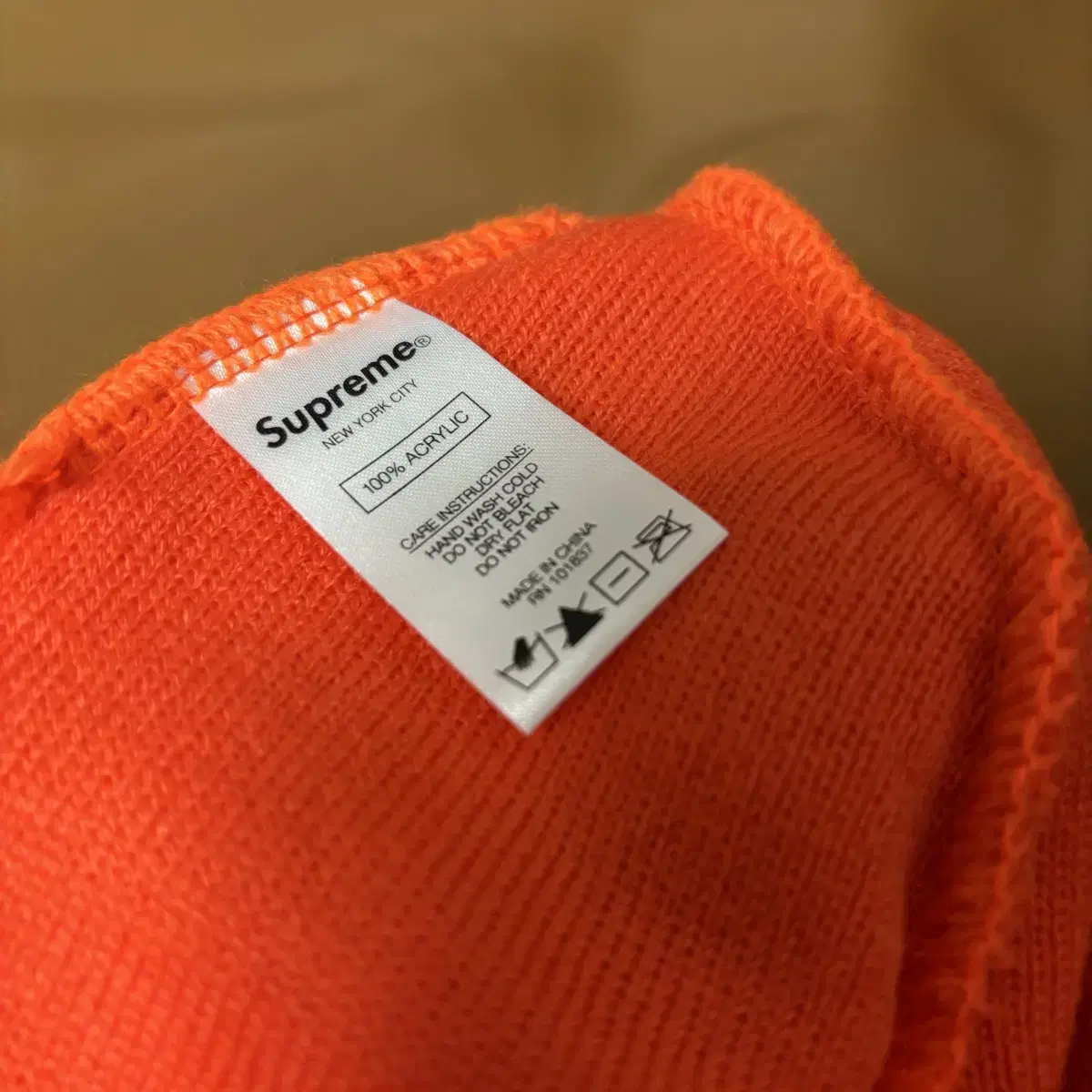 Supreme 슈프림 람보르기니 오렌지 비니 모자 (Orange)