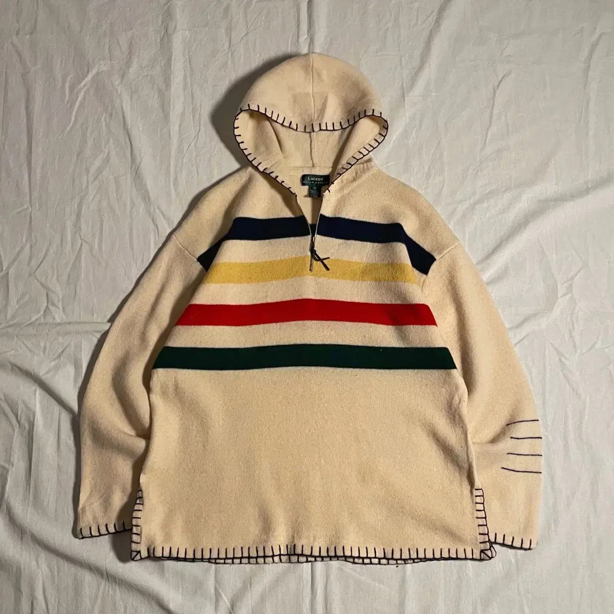 1990s  Polo Lams Wool Hoodie