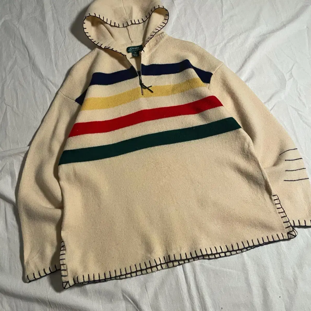 1990s  Polo Lams Wool Hoodie