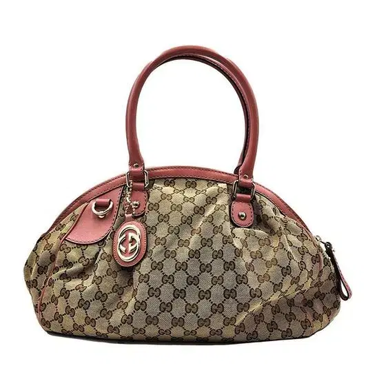 Gucci Canvas Classic Suki Pink Tote Bag 223974