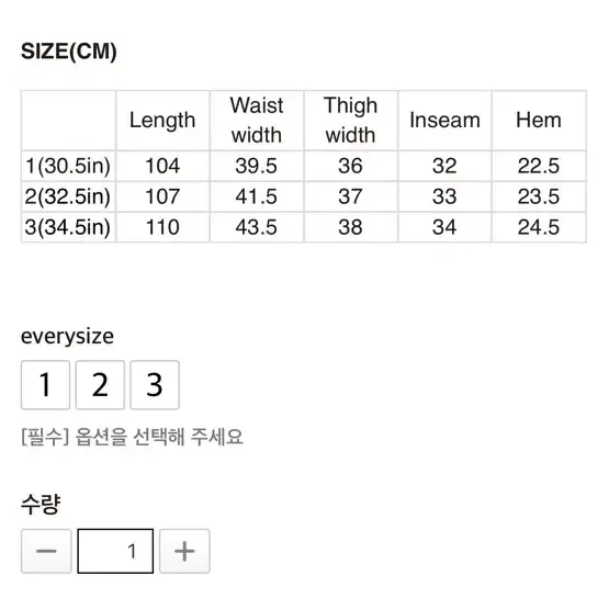 이알에스코 카펜터 데님팬츠(연청)