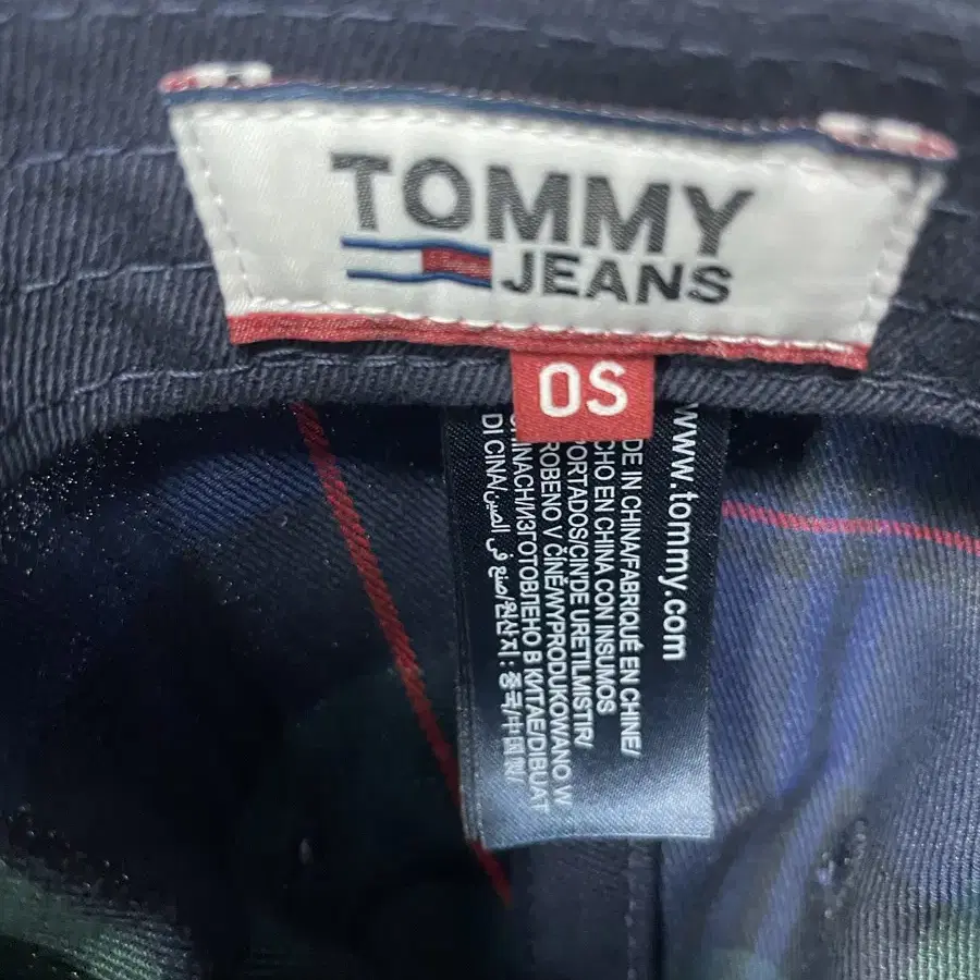 Tommy Jeans 타미진스 체크 캡 모자