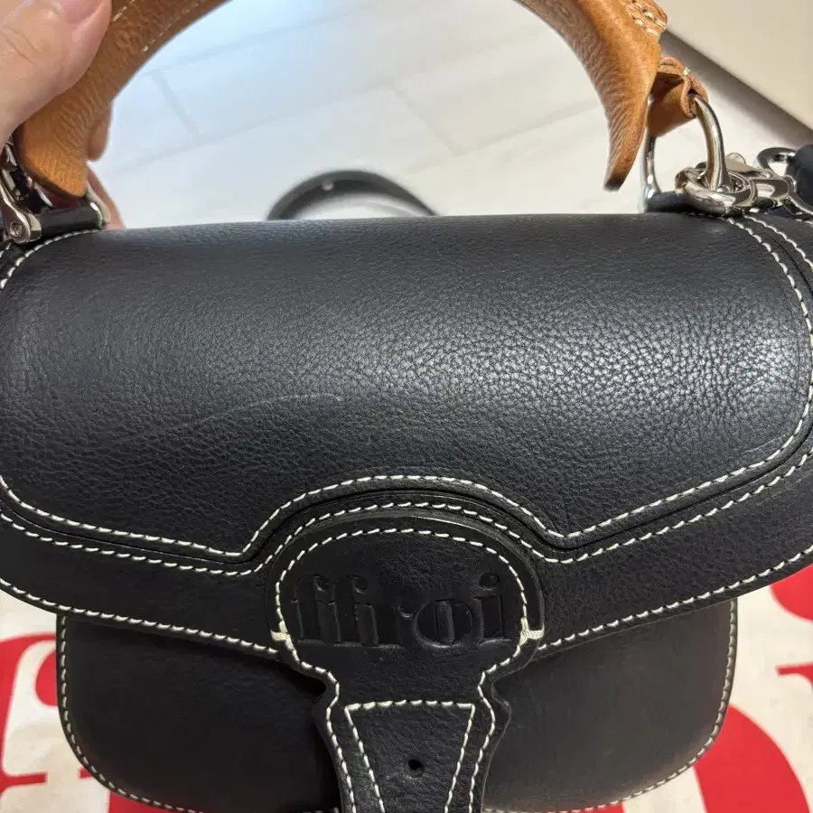 프루아 키튼백 keaton bag 스몰 내추럴 탑핸들