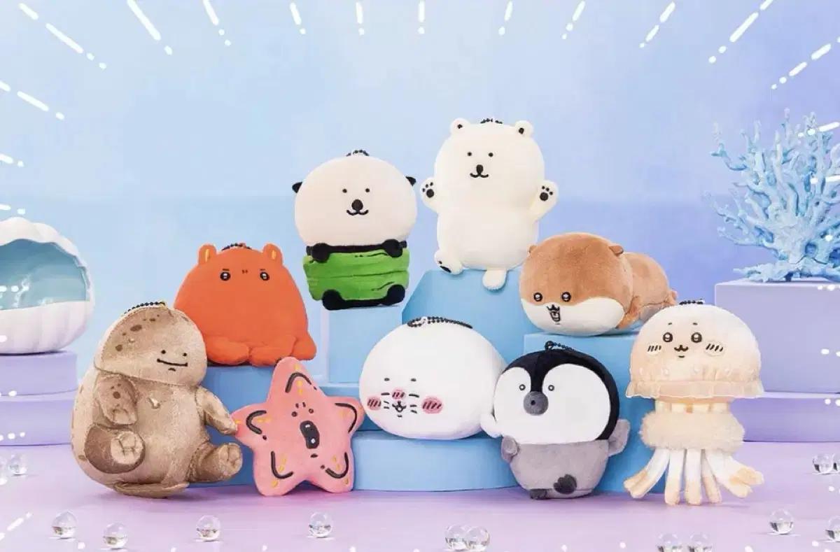 나가노 수족관 9종 + 빨간 농담곰 1종 일괄판매