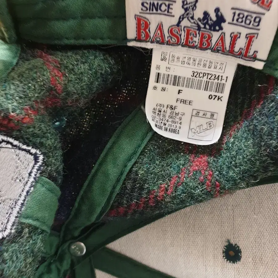 MLB x Harris Tweed 모자