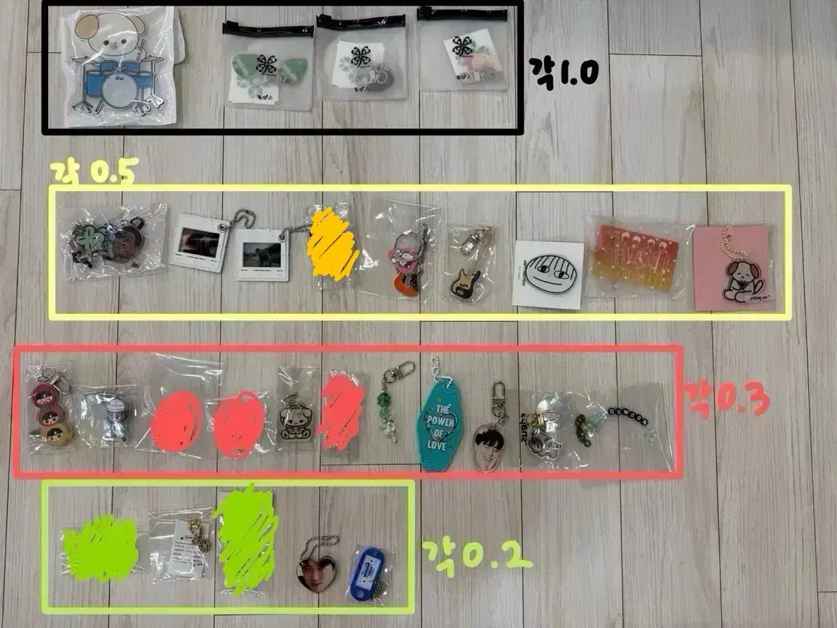 Day 6 unofficial goods keyring Badge Collection