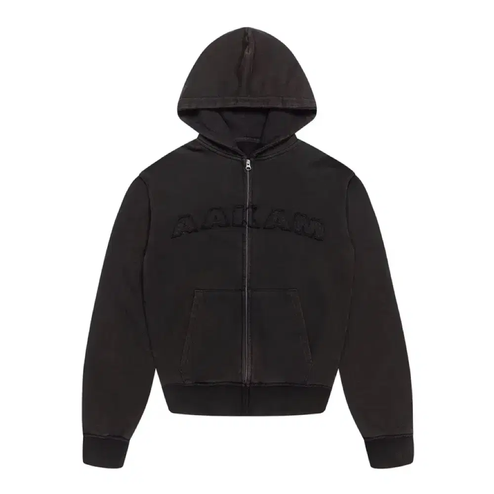 아캄 aakam 후드집업 Washed Logo Zip-Up Hoodie