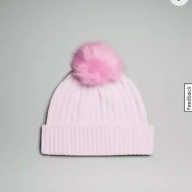 (중고)룰루레몬 폼폼 비니 Cable Knit Pom Beanie 핑크