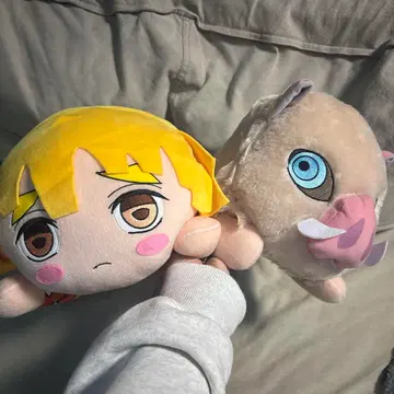 귀멸의 칼날 네모난 봉제 인형 세트