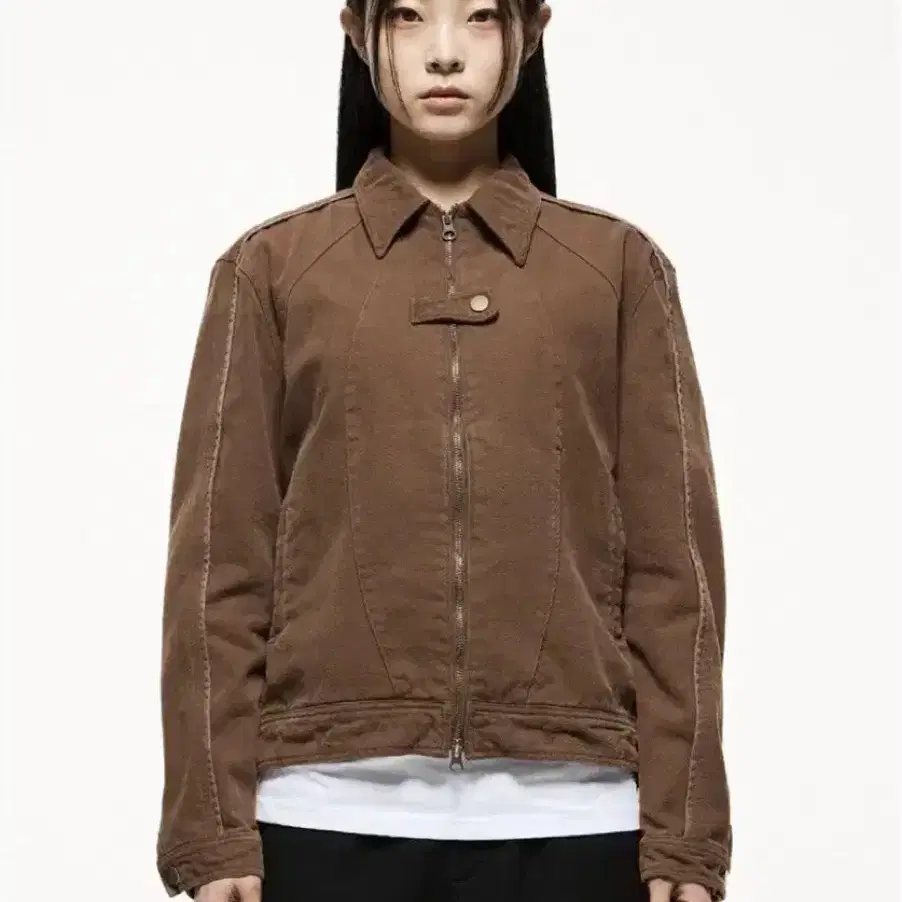 더콜디스트모먼트 vintage western jacket (brown)