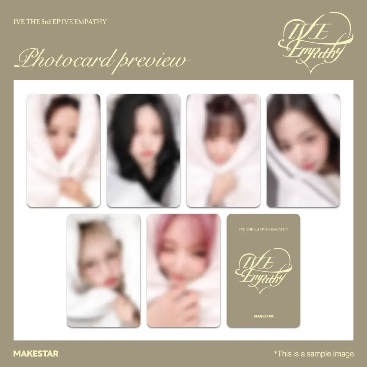 (Lowest price) Ive Mpacy makestar Buncheol Unreleased Photocard Pre-order Benefit Gaeul Yujin Lay Wonyoung Liz Lee Seo