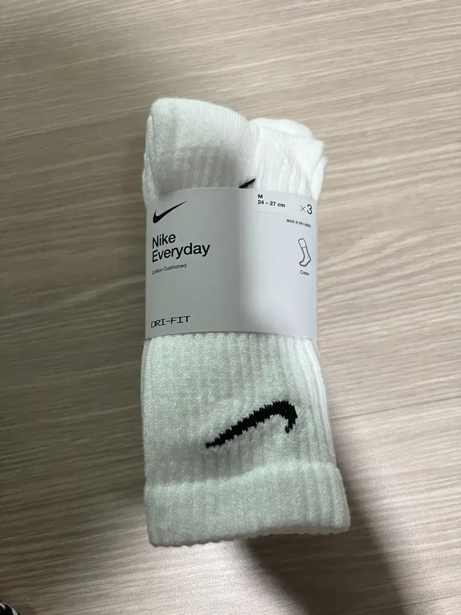 나이키 양말 nike socks sx7664-100 드라이핏 3P 런닝