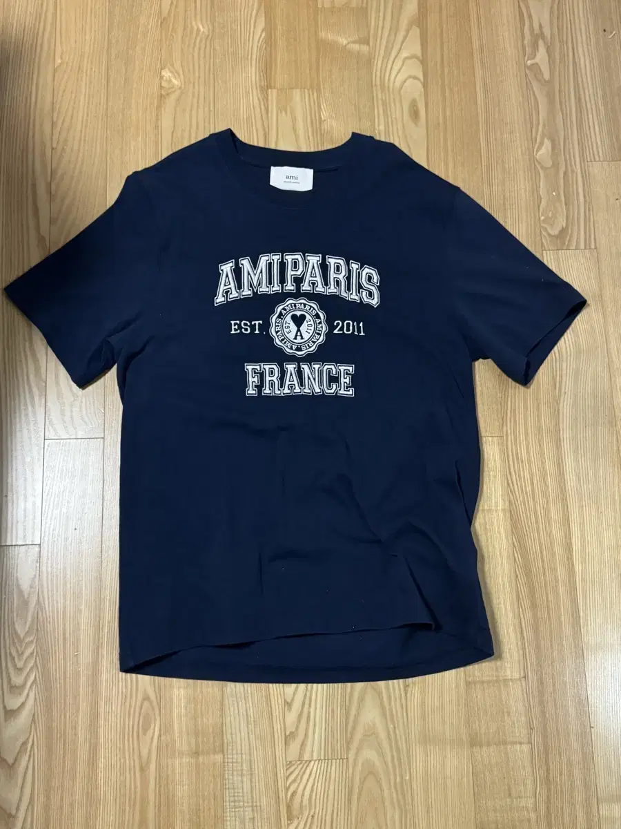 AMI PARIS FRANCE T-SHIRT Nautic Bloo