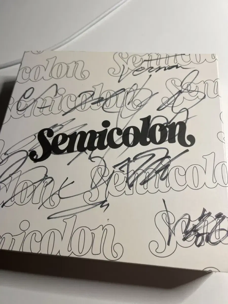 세븐틴 친필싸인 semicolon? 누나꺼 팔게요