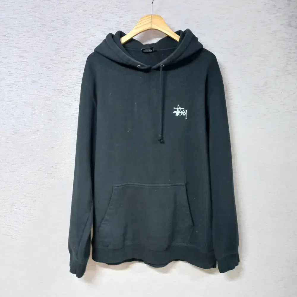 1-25/Stussy Black Brushed Hoodie Men's L