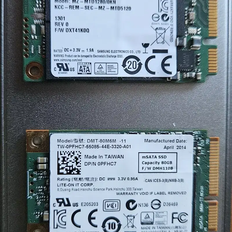 삼성 Msata 128GB + 80GB