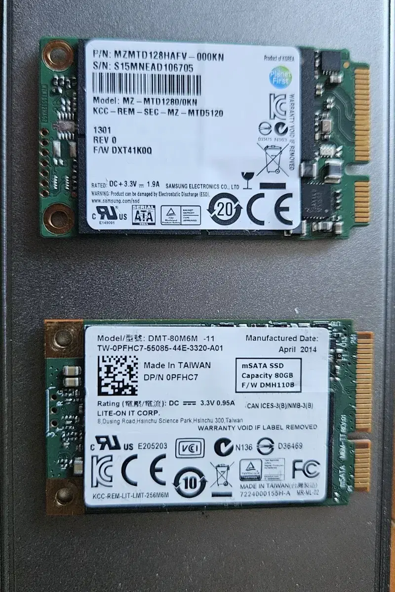 삼성 Msata 128GB + 80GB