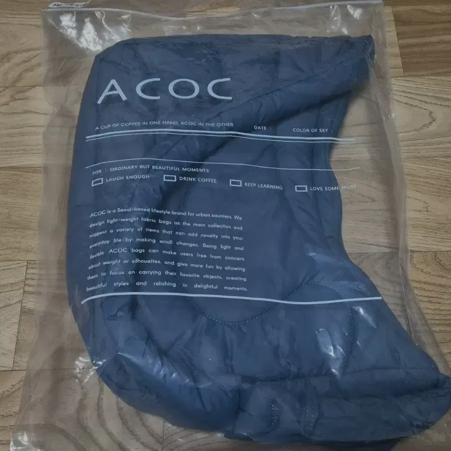 ACOC 아코크 패딩 가방