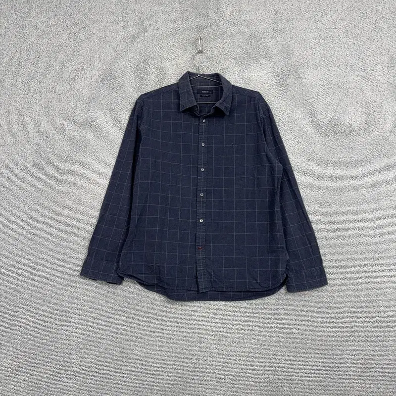 Haji's Men's Casual Check Navy Shirt 110