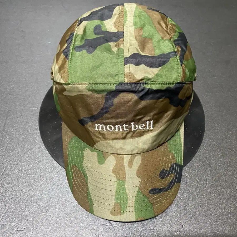 Mont-bell camo nylon vintage cap