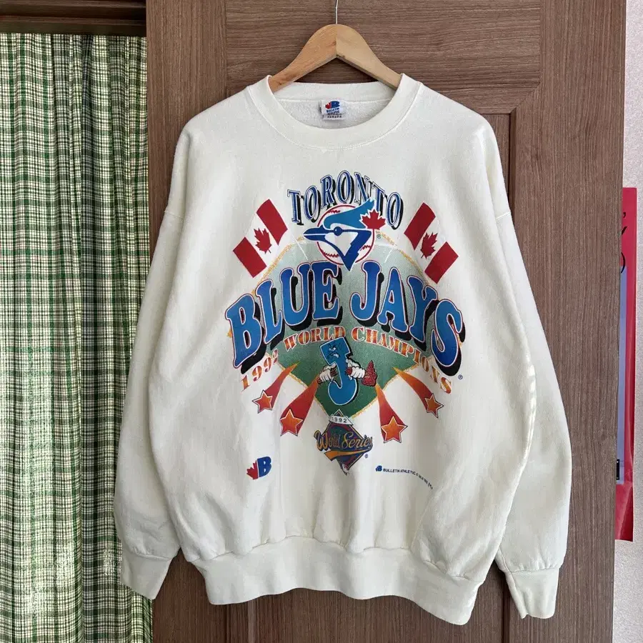 1992 blue jays 50/50 빈티지 프린팅 스웻셔츠 XL