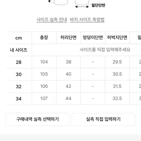 브랜디드 청바지 28