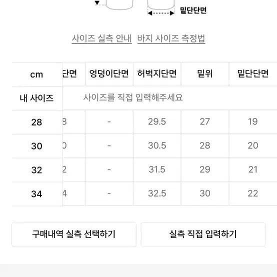 브랜디드 청바지 28