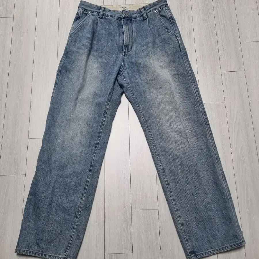 러프사이드 drape denim pants bleach 1사이즈