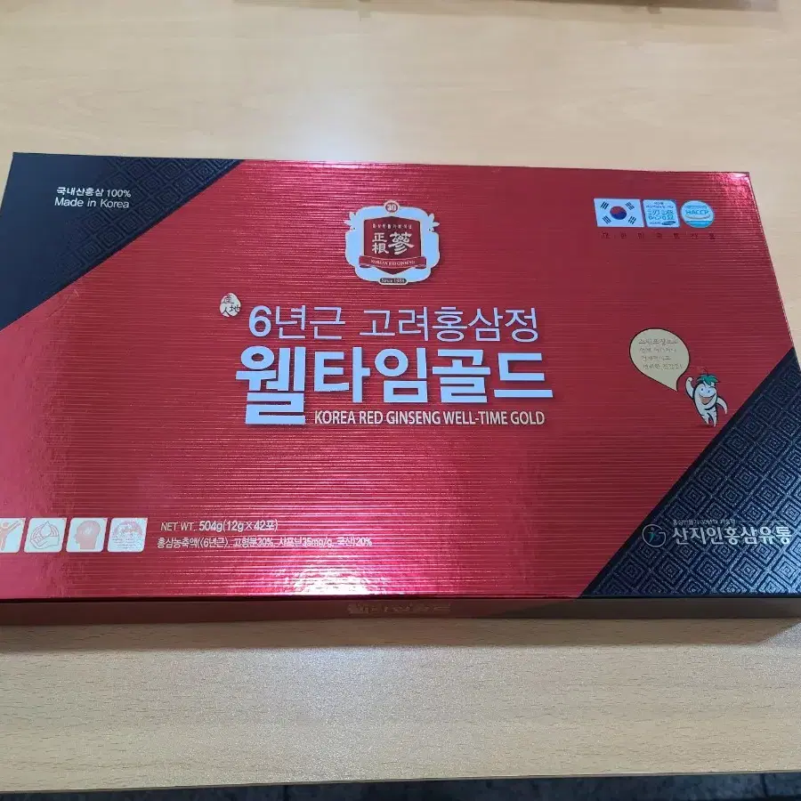 6년근 고려홍삼정 웰타임골드 504g (12g X 42포) [원산지:국산