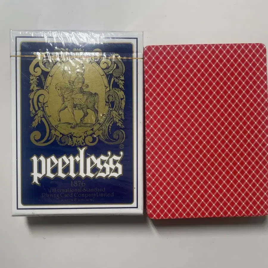 peerless 1876 트럼프 카드 블루(미개봉)+레드(사용) 일괄 판