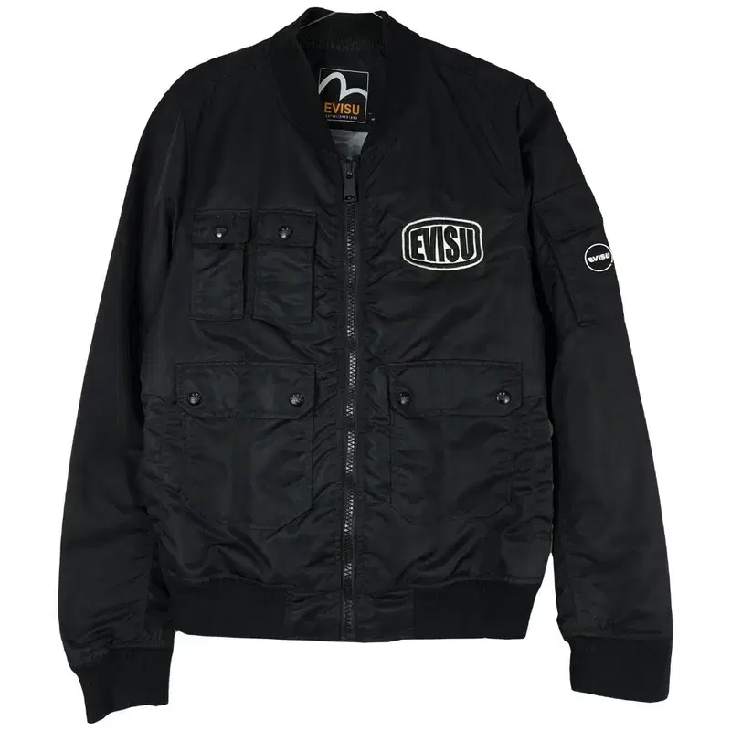 EBISU Logo Patch Multi-Pocket MA1 Bomber Jacket M08552