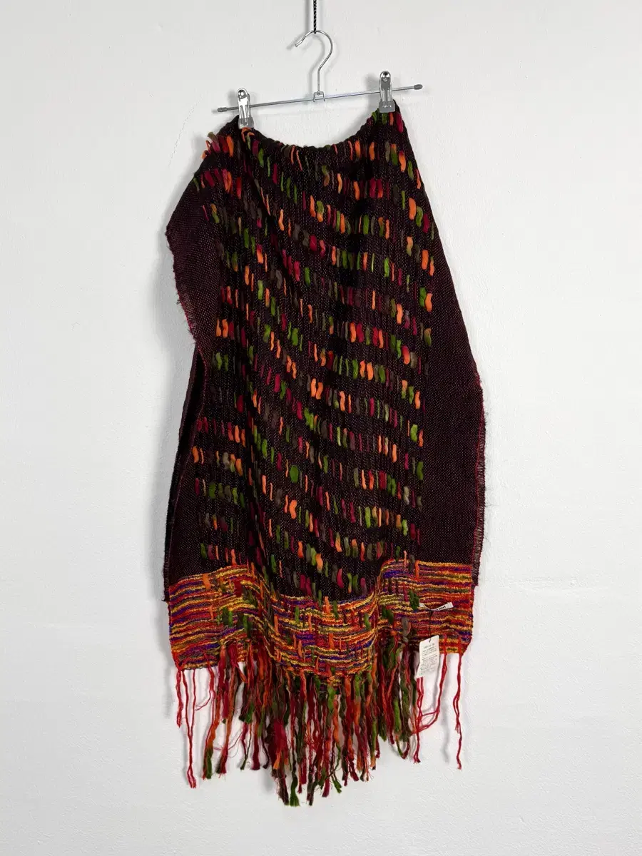 Vintage Ethnic Fringe Scarf