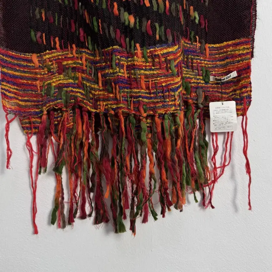 Vintage Ethnic Fringe Scarf