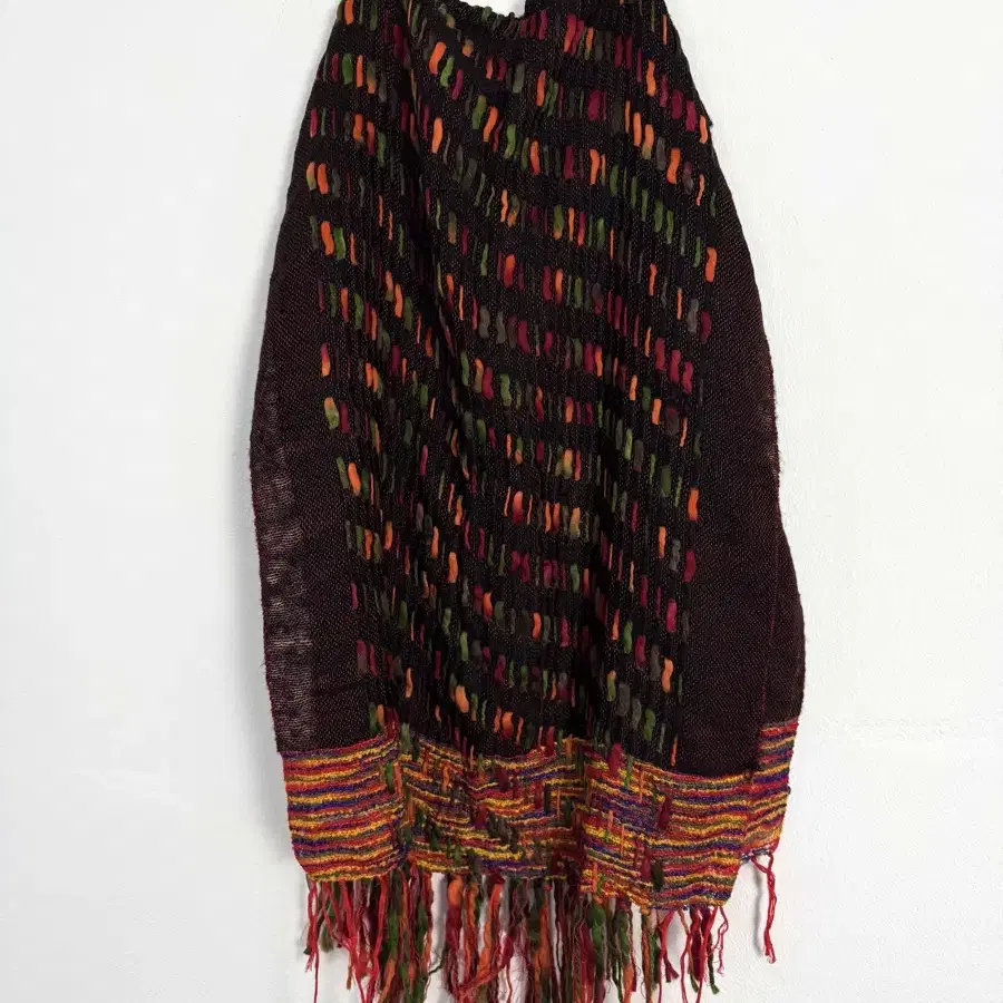 Vintage Ethnic Fringe Scarf