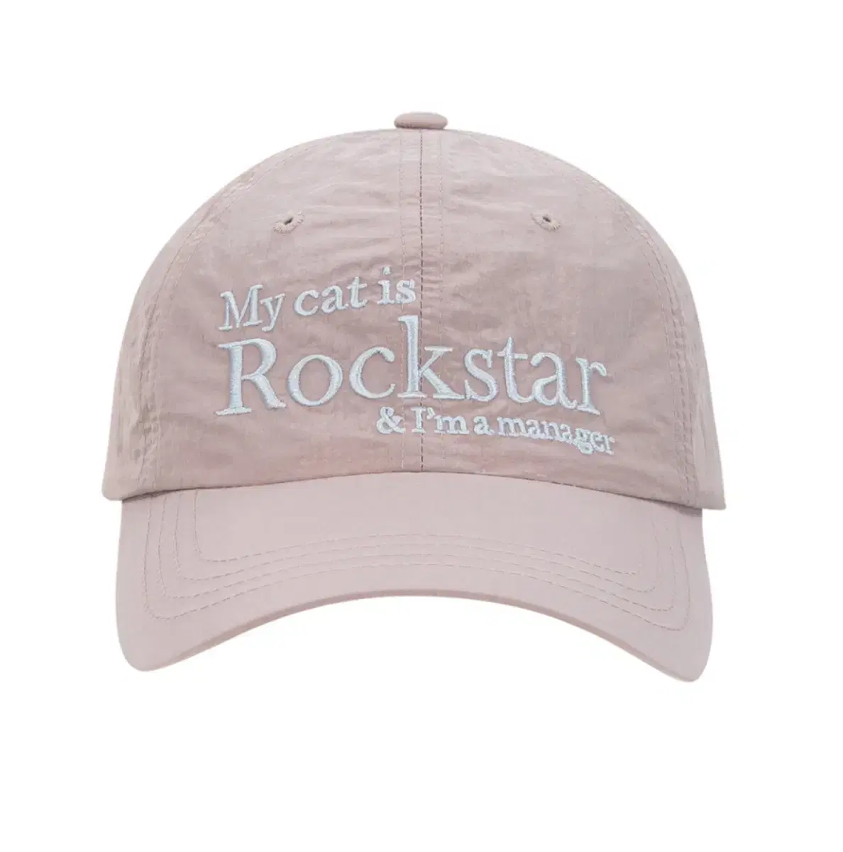 Joegoo Mycat Is Rockstar Ball Cap Hat Baby Pink