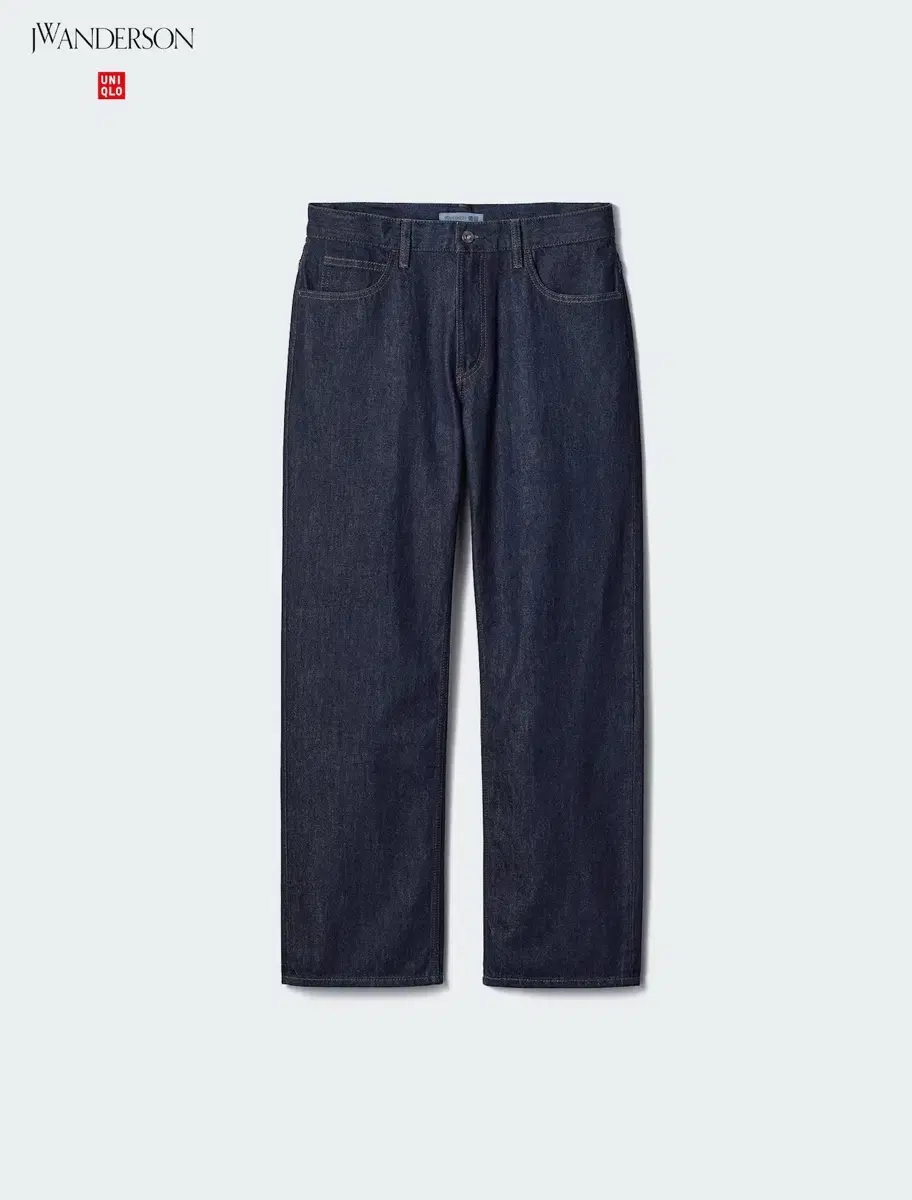 [33] UNIQLO 475600 JW Anderson Straight Jeans 68 Blue