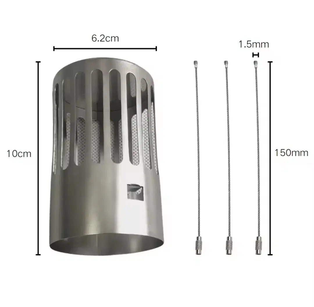 TEKL Outdoor Chimney Spark Arrester, Tent Stove Chimney Pipe Kit