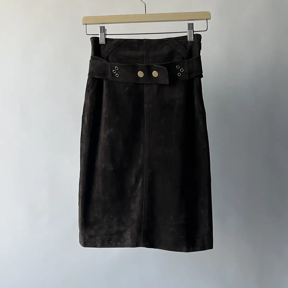 GUCCI 90's cow leather Skirt ( 이태리제 )