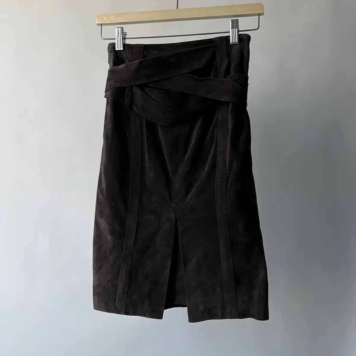 GUCCI 90's cow leather Skirt ( 이태리제 )