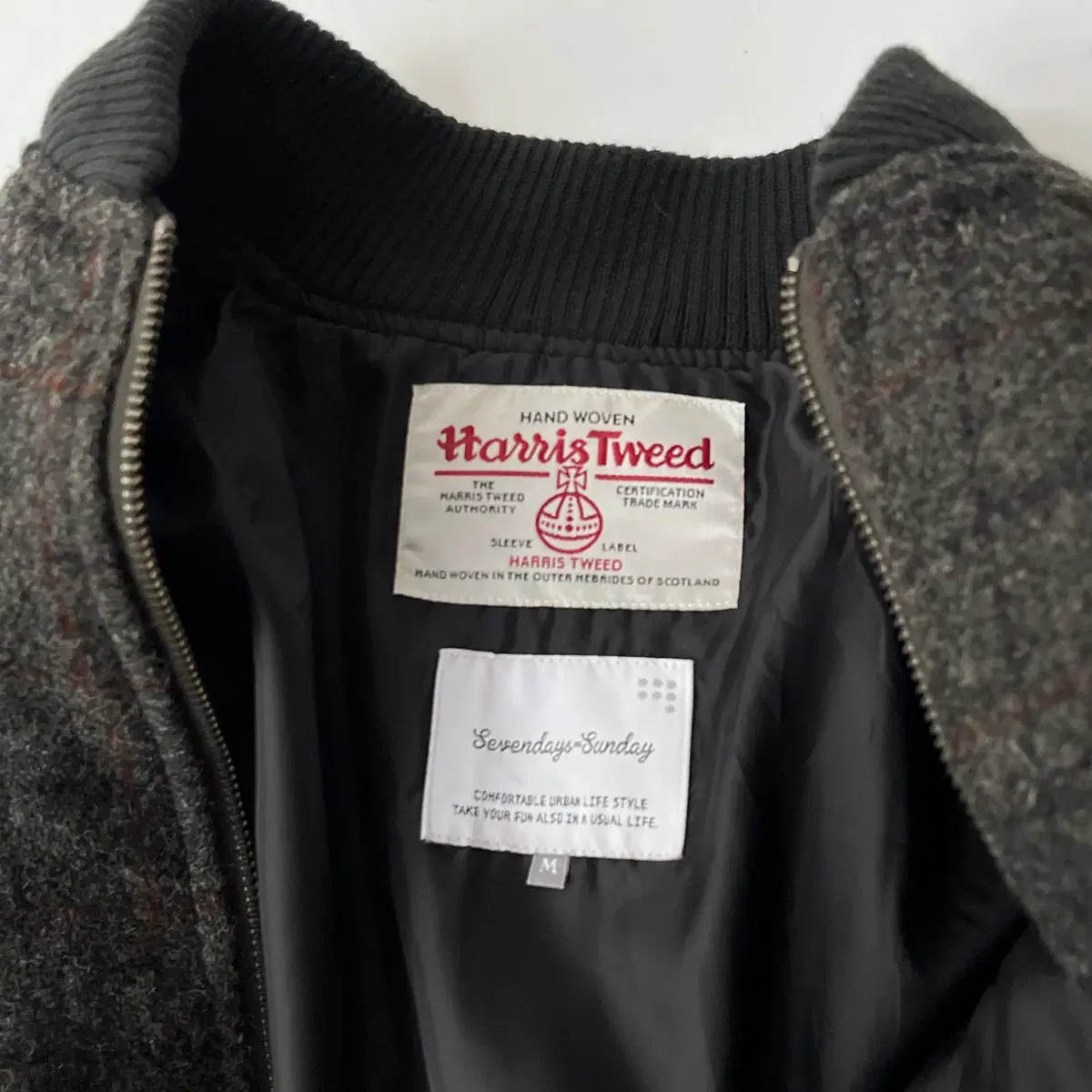 Harris Tweed X Sevendays Sunday Bomber