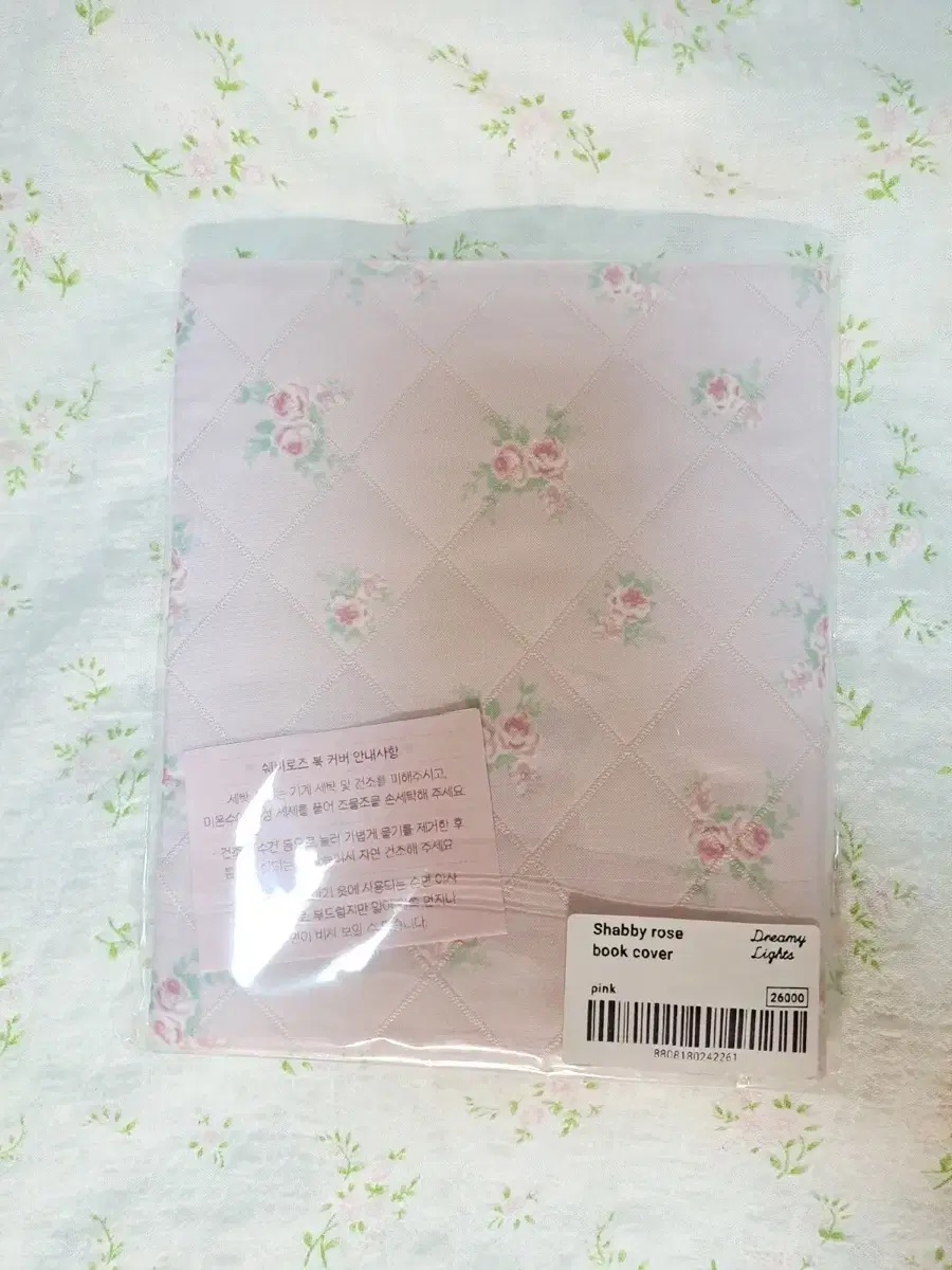 [무료 배송] 드리미라이츠 북커버 분홍 Shabby Rose